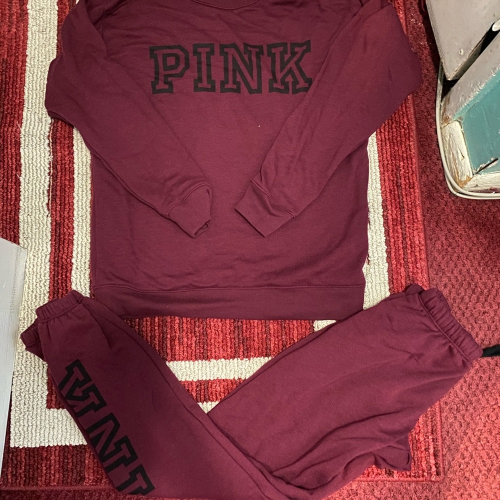 Pink Victoria secret jogger set